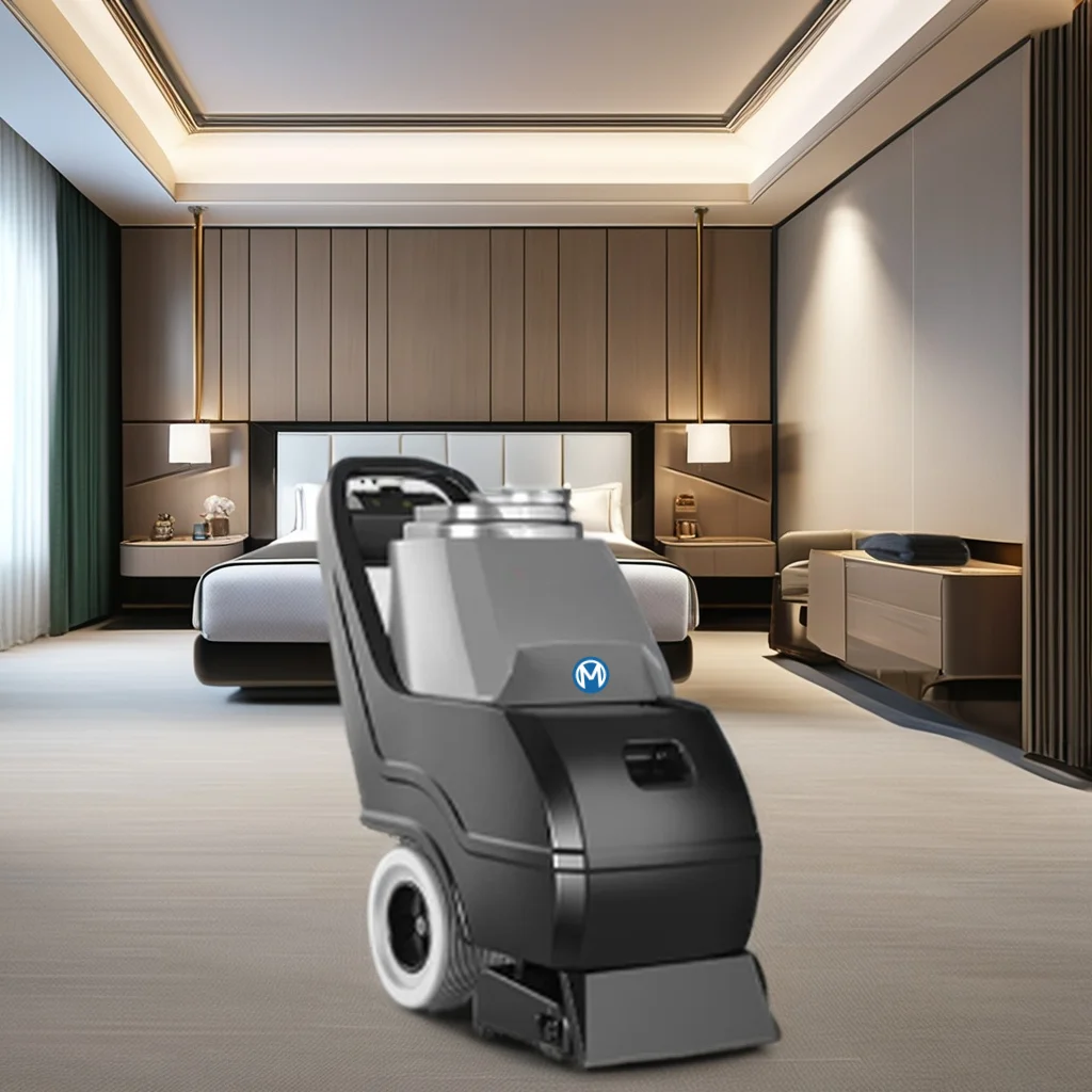 غسالة سجاد أرضية عالية السرعة، مكنسة كهربائية للفندق تعمل بالضغط اليدوي