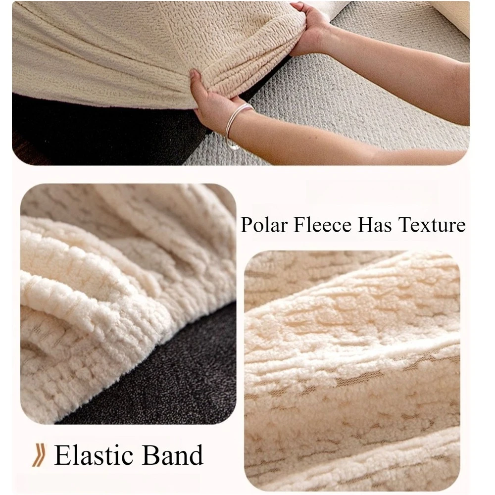 1PCH عالية الجودة القطبية الصوف تمتد كرسي أريكة يغطي ، حامي L على شكل أريكة 1/2/3/4 مقاعد المنزل الشيخول ناديان بدون بوكوف #5