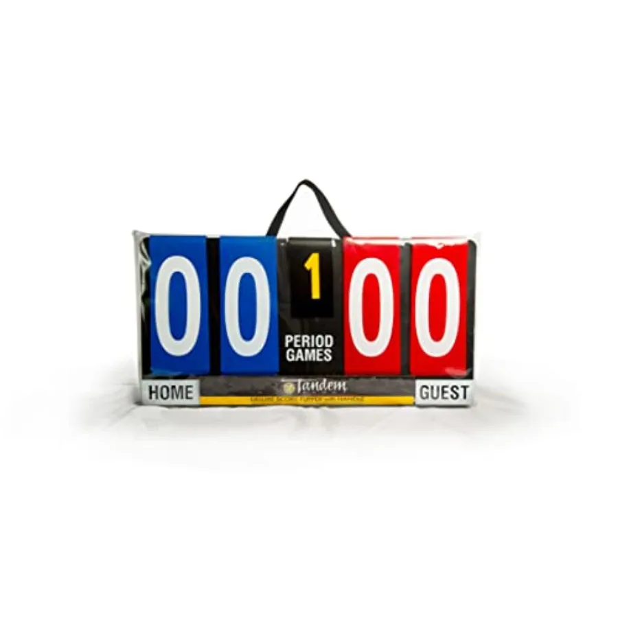 

Deluxe Score Keeper with Handle - Score Flipper for Volleyball Basketball Baseball and Football - Portable Tabletop Scorekeeper