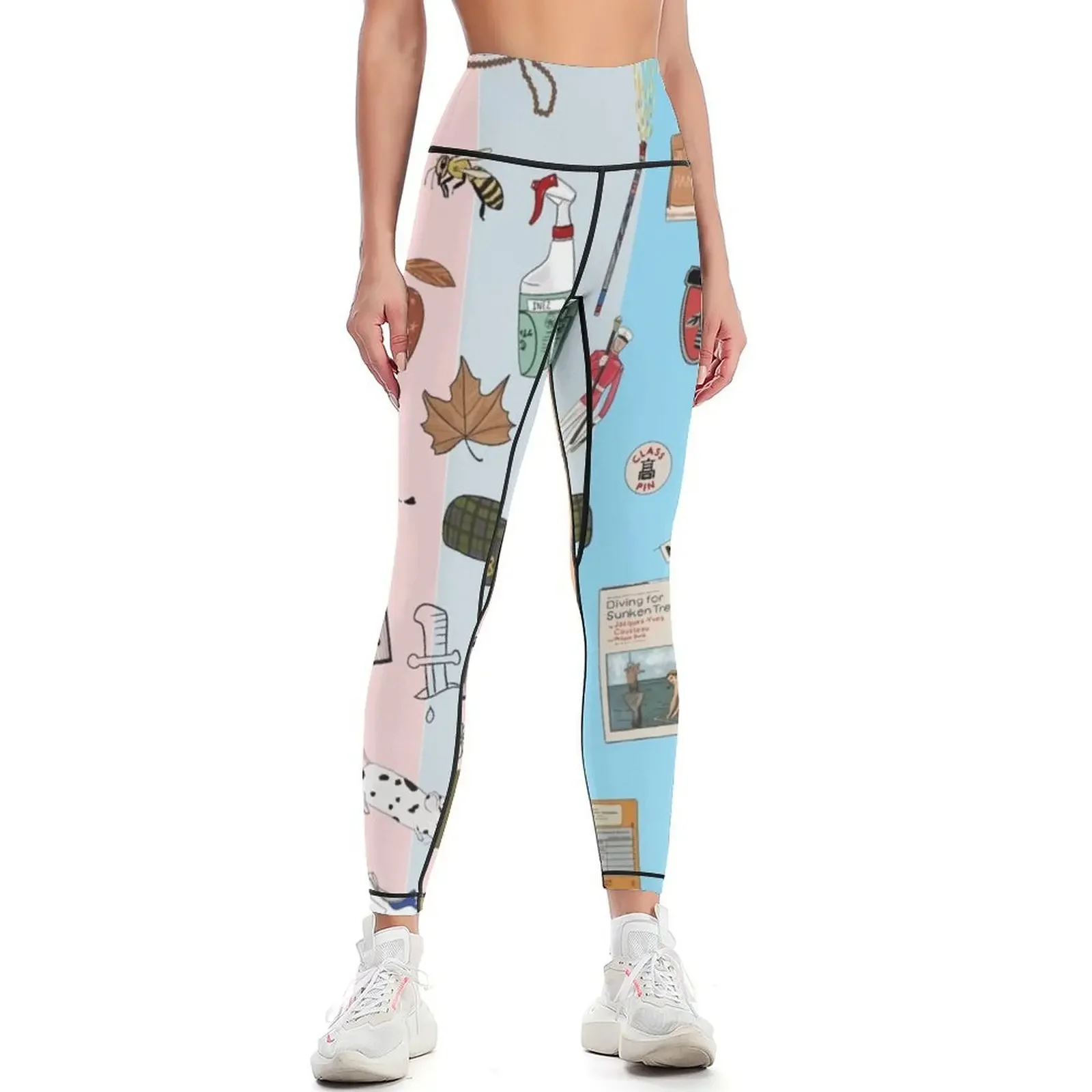 

Films of Wes Anderson, Deux Leggings Women sports joggers for Women's high waist trousers Womens Leggings