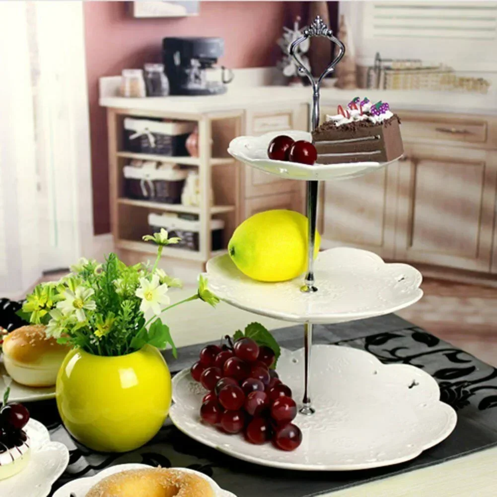1pc Cake Plate Stand Handle With Accessories Cake Cupcake Plate Stand Fitting Handle Rod For Home Wedding Party DIY Tools