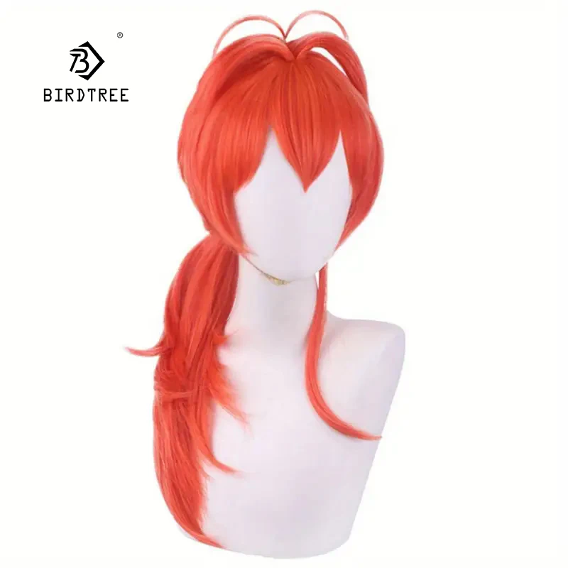 20-Inch Red Long Straight Wig For Women - Heat Resistant, Perfect For Daily Wear, Anime Conventions, Halloween Gifts J47801S