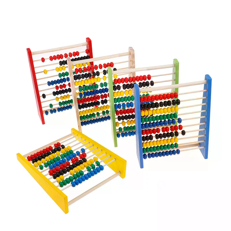 Intelligence Development Wooden Abacus for Kids Mathematics for 3 6 Year Olds High Quality Durable Material Portable Design
