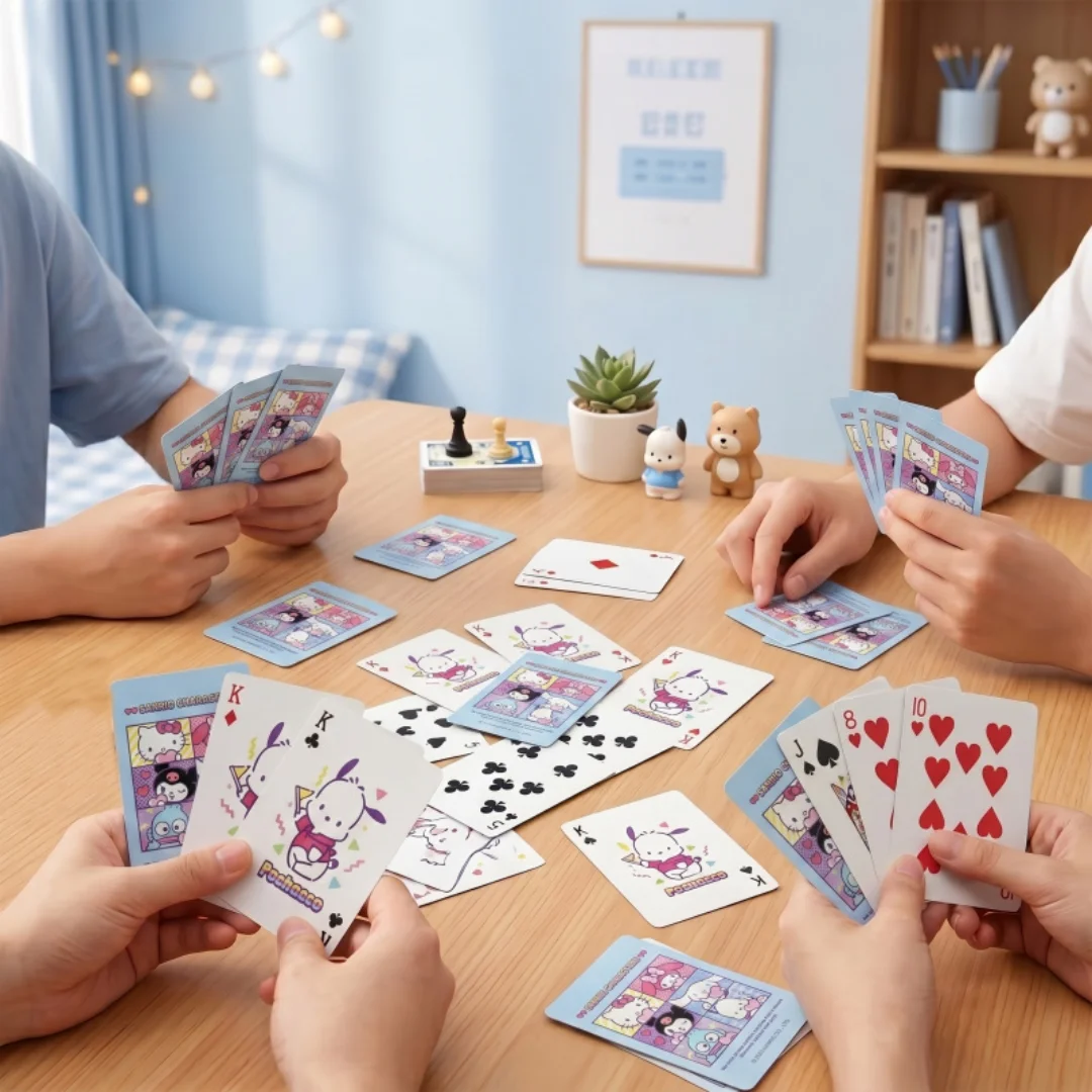 Sanrio Family Edition Genuine Playing Cards Board Game Card Collection Cute Entertainment Game Cards