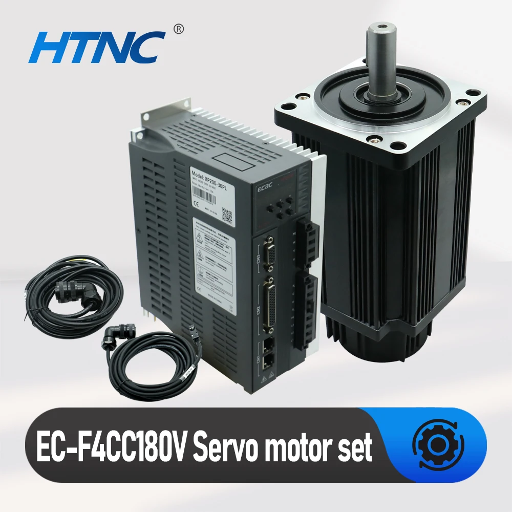 Hot Sales Servo Motor 1.8kw High Speed 3000RPM 1800w Servo Motor Kit Support 5V 24V Pulse Signal  Analog -10-10V RS485 Modbus