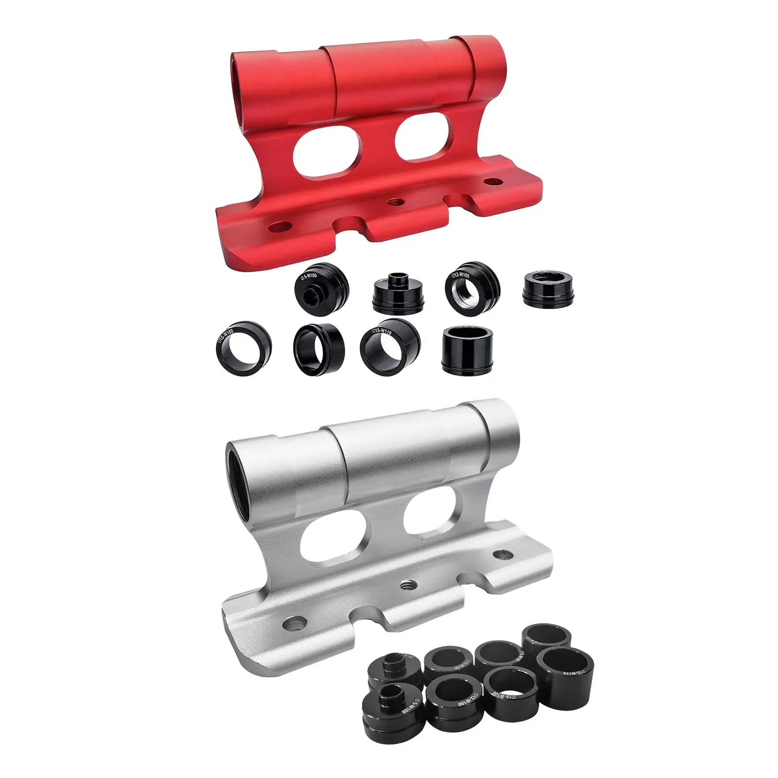 Aluminum Alloy Bicycle Fork Mount Bikes Block Stable Roof Bike Rack Universal Holder Stand with Adapters for Garage and Trailer