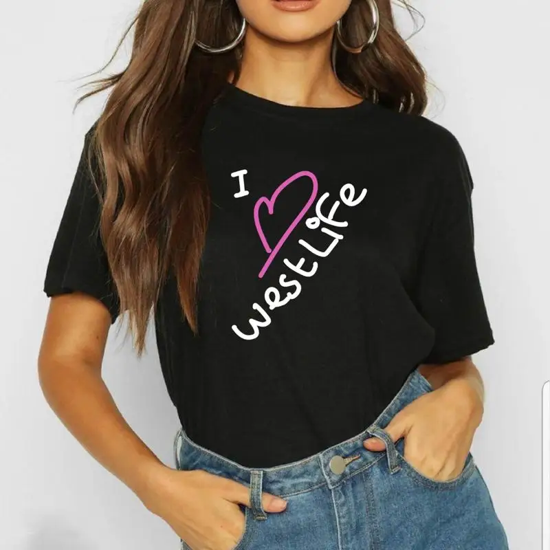 Westlife T Shirt Women'S Tour 2025 Fashion You Raise Me Up I Love