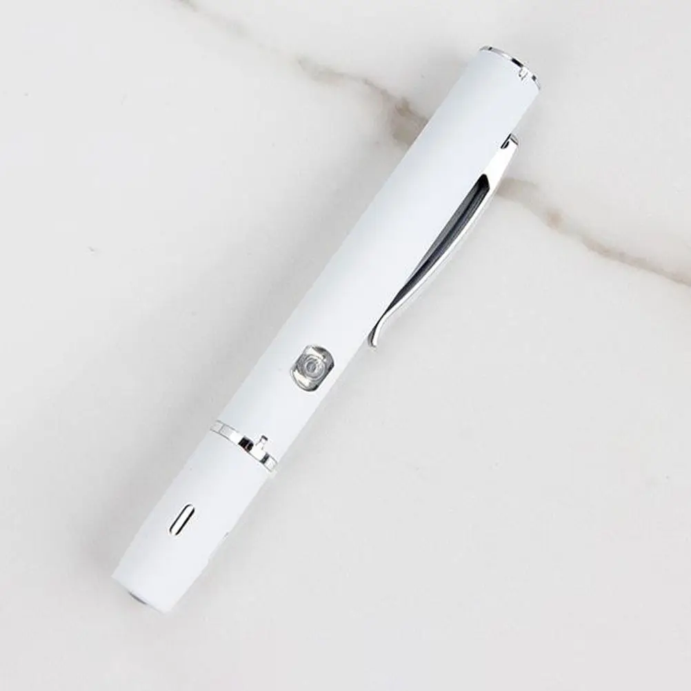 Inspection Metal Zinc Alloy USB Rechargeable White Light Dual Layers LED Bright Examination Lamp Pen Light with