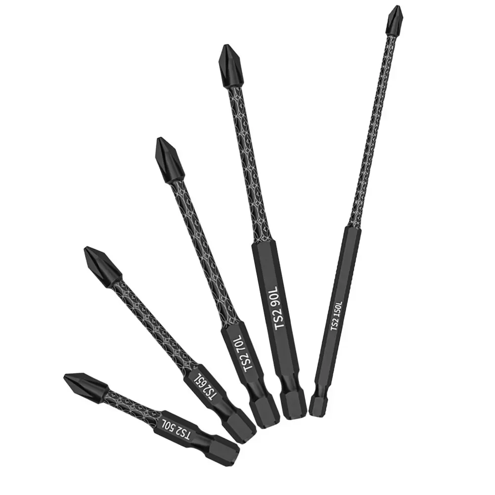 Cruz Chave de Fenda Magnética Bit Liga de Aço Anti-deslizamento Longo Brocas Alta Dureza Driver Bit para Ferramenta de Perfuração Elétrica 1pc Ph2