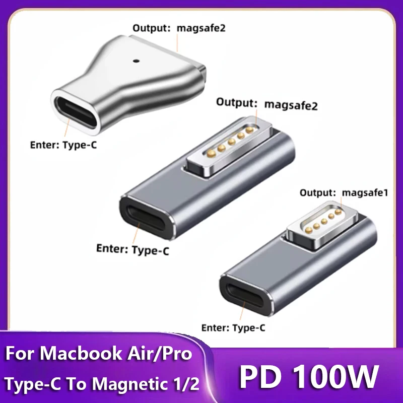 �y�Z�[�����zUSB Type-C ���C PD �A�_�v�^�[ Magsafe 1 2 MacBook Air Pro LED �C���W�P�[�^�[ 100W �����[�d���C�v���O�A�_�v�^�[
