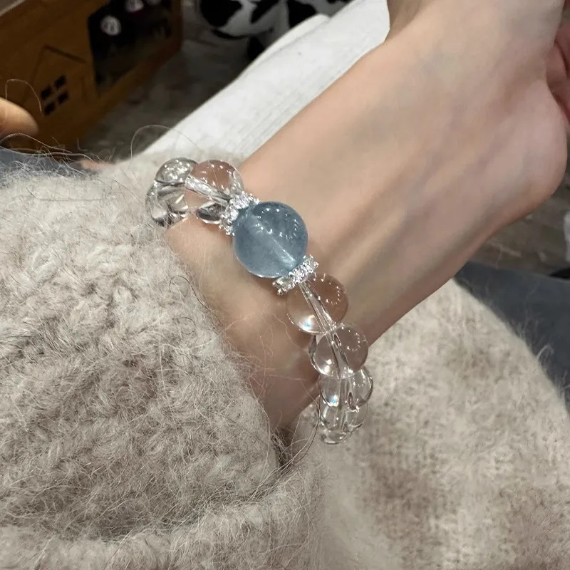 Hailanbao genuine white crystal bracelet for women new popular style light luxury niche high-end feeling give your girlfriend