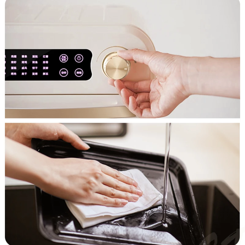 Minihorno eléctrico Para el hogar, dispositivo pequeño de 15L Para hornear, freidora de aire, máquina integrada, Para Panaderia, 2023