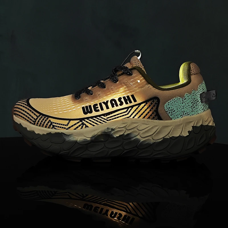 

Новая мужская спортивная обувь 2025 года, спортивная обувь, повседневная обувь, мягкая подошва, подходит для мужчин и женщин, спортивная обувь для марафона