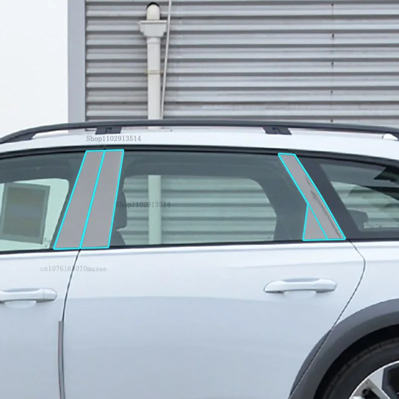 

Car Door Window Center Middle B C Column Pillar Post For Audi A6 C8 2019-2024 Cover Mirror Effect Trim Repair Sticker