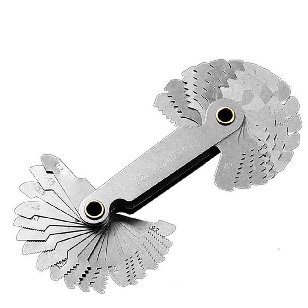 

Thread Measuring Gauge Thread Pitch Cutting Gauge Tool Set Metric 60°/55° 40pc Inch Measuring Gauge Hand Tools Measurement