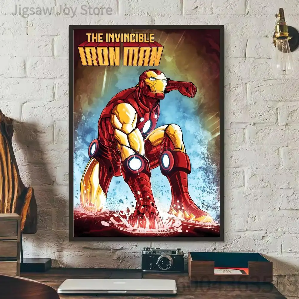 500pcs Classic Superhero Comic Jigsaw Puzzle, Dynamic Flying Armor Hero Art Puzzle, Hand Assembly Game, Room Wall Art Decoration