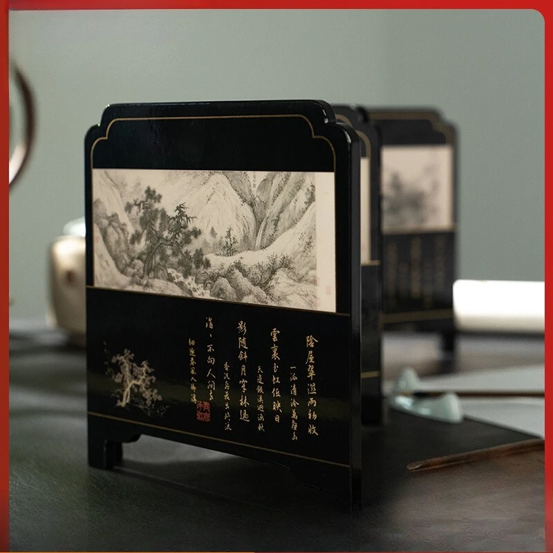 

Yanjing eight scenes screen desktop ornament, national style desk decoration ornament, give gifts to elders
