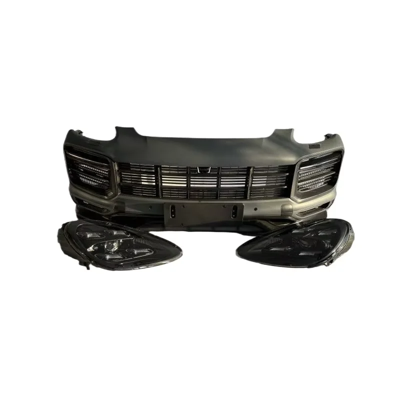 Hohe Qualität für Porsche Cayenne 958, modifizierte 9Y0 Turbo-LED mit Matrix-Scheinwerfern und Frontstoßstangen-Kit 2011–2014 Bodykit