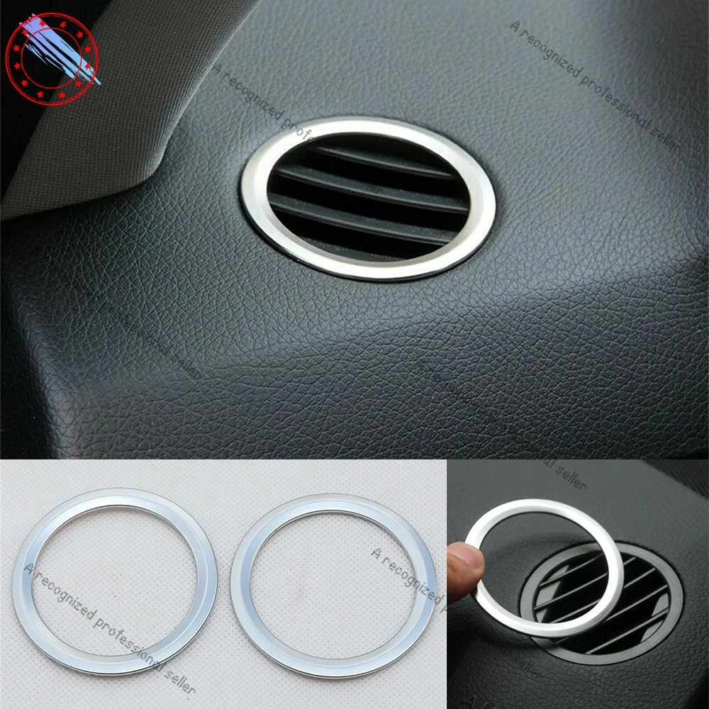 

Suitable for Mercedes-Benz GLK ML GL B-Class X204 W246 dashboard out of trend circle ABS chrome plated 2-piece set