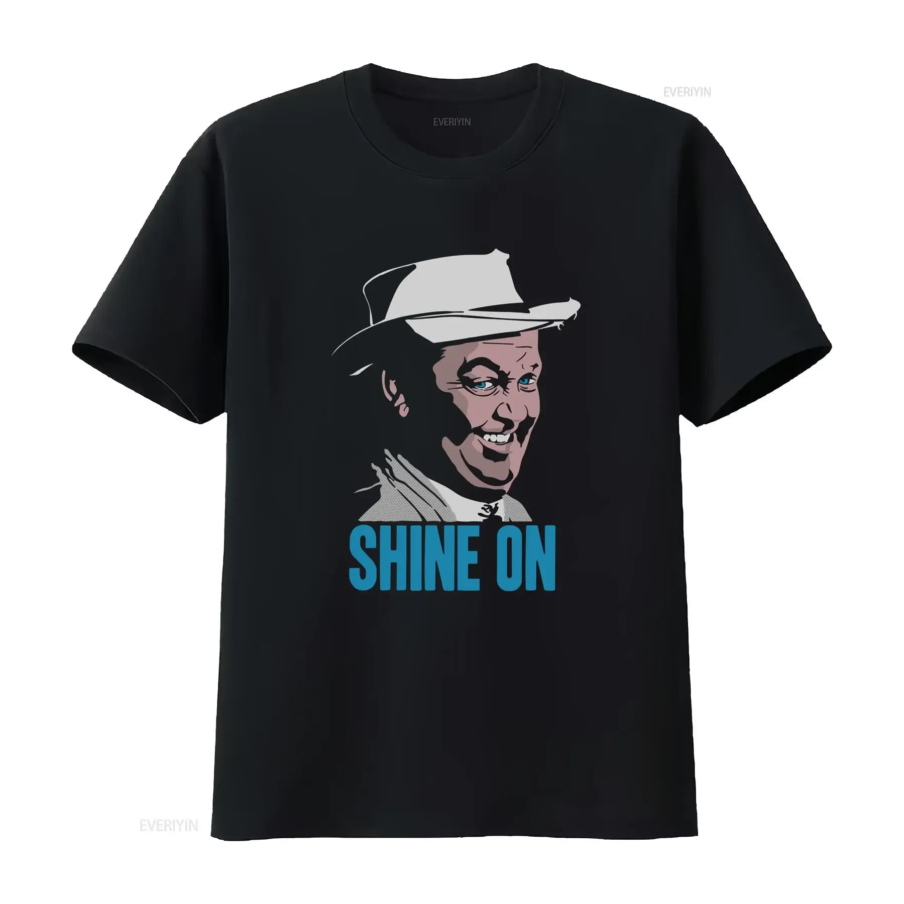 Andy Griffith Show Shine On T Shirt Mens Licensed Classic TV Otis Black vintage Washed Stretched Unisex Top For Everyday Wear