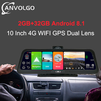 10 Inch Car Dvr Mirror Video Recorder night vision ADAS Android 4G Dash Cam 1080P Car Camera GPS Navigation WIFI Parking monitor