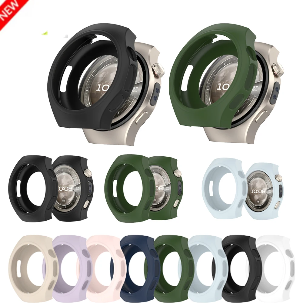 Для Huawei Watch 5 42 мм 46 мм силиконовый защитный чехол из ТПУ с защитой от царапин, бампер для Huawei Watch 5, аксессуары
