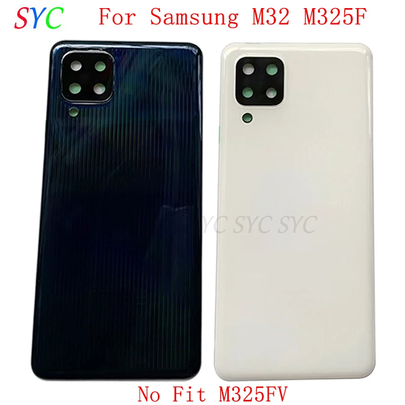 

Rear Door Battery Cover Housing Case For Samsung M32 M325F Back Cover with Logo Repair Parts