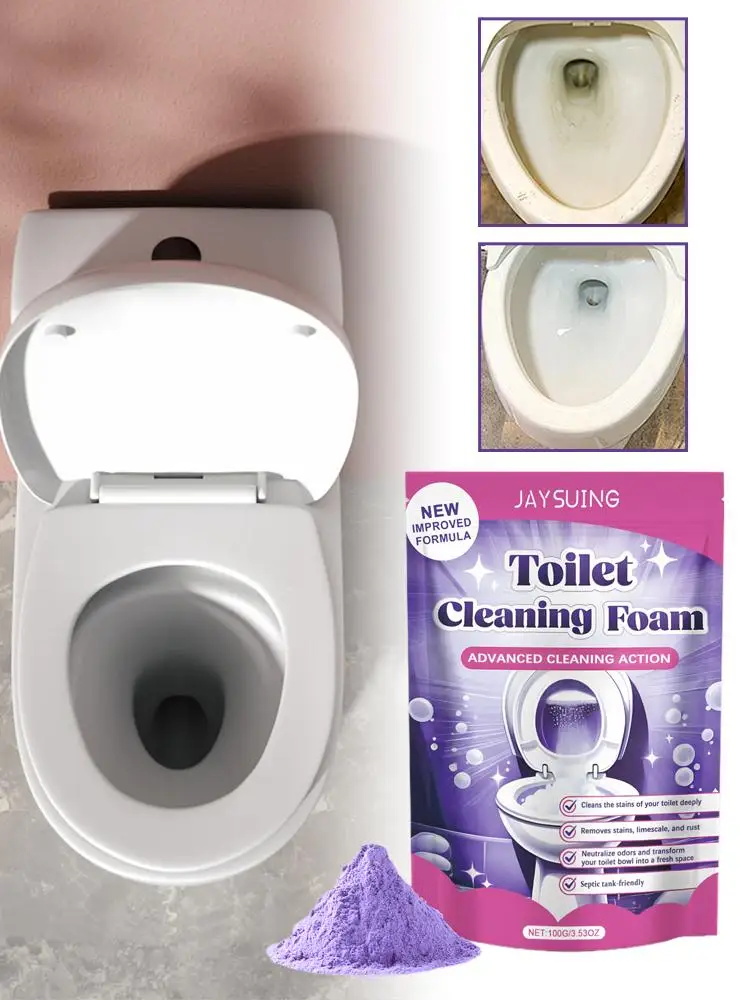 1/2/3PCS Toiletpot Cleaner Zelfactiverende Wonderen Poeder Schuim Diepe Ontkalken Vlek Remover Voor toiletpot Schoonmaakproducten - afbeelding 2