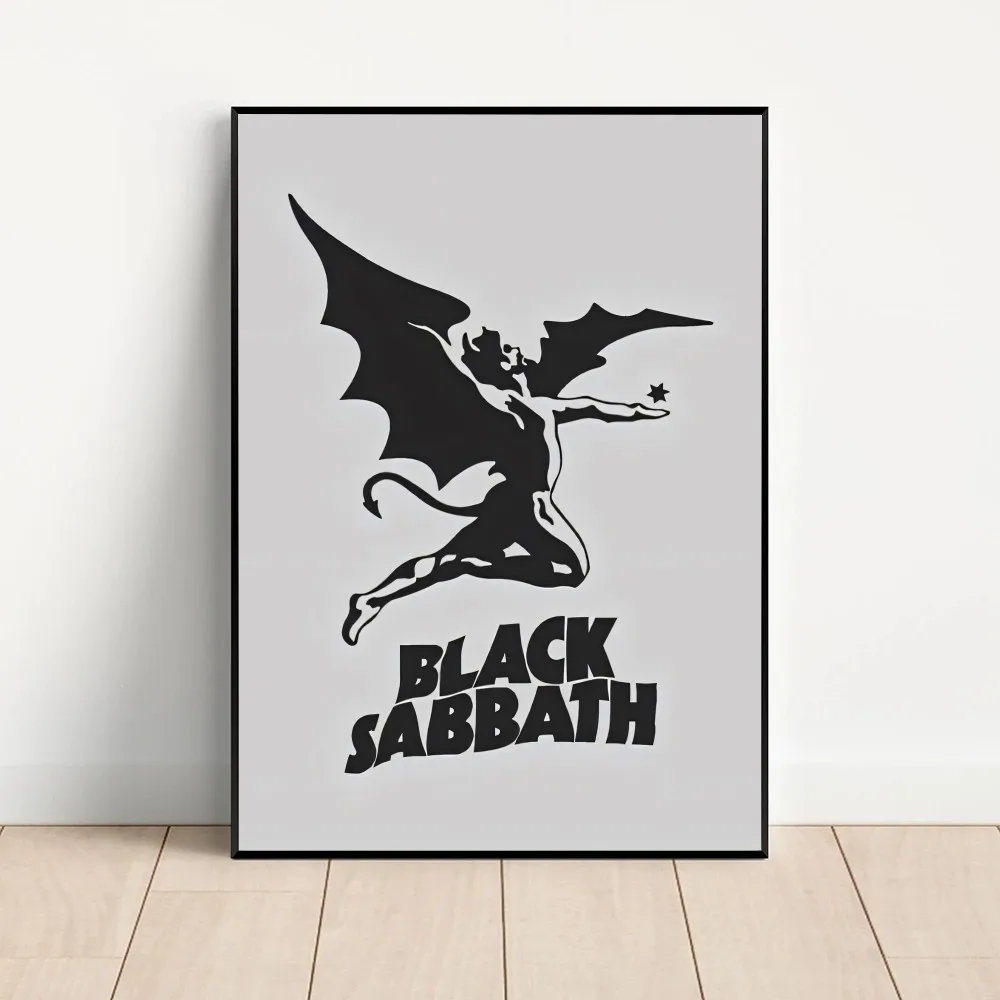 Black Sabbath Band Poster Kraft Club Bar Paper Vintage Poster Wall Art Painting Bedroom Study Stickers