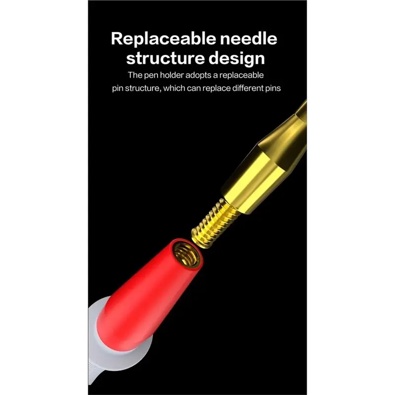I2C Test Pen Probe Pure Copper Silicone Multimeter Lead 4Mm Tip For Sharp Needle For Phone Motherboard PCB Circuit Repair