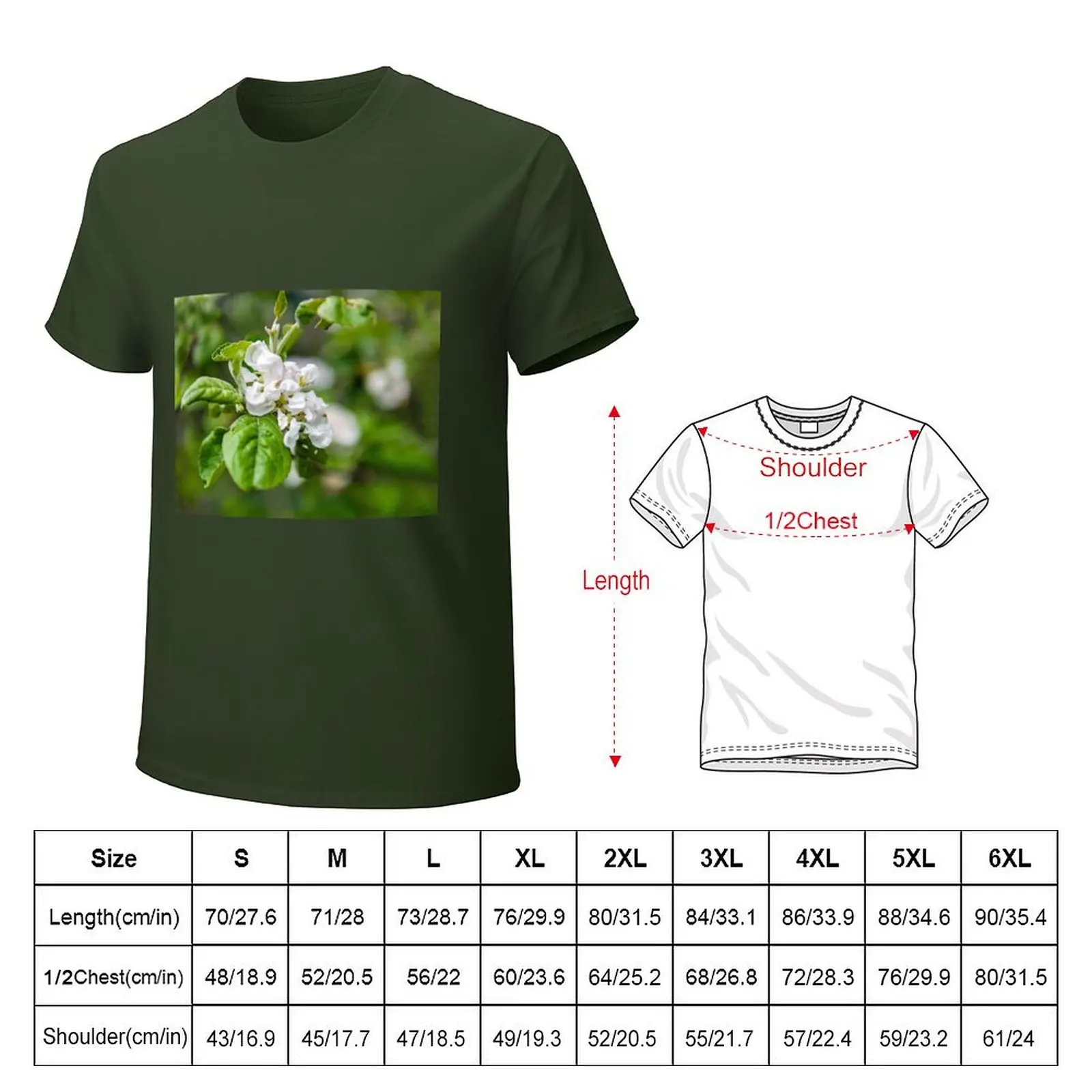 Apple Blossom in Spring in a nearby apple orchard T-Shirt boys animal print korean fashion t shirt for men