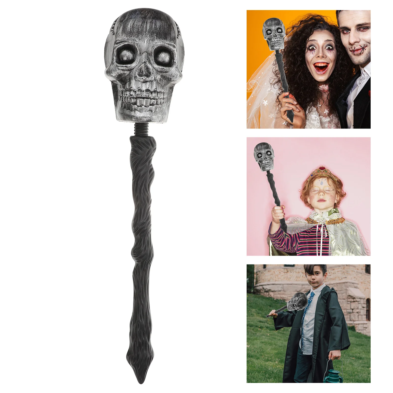 Plushies Skull Cane Party Costume Accessories Props Child Halloween Scepter Childrens Toys