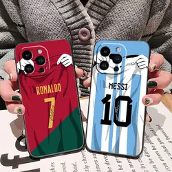 Football Player 10 7 Phone Case For iphone 15 14 13 12 11 Pro XS Max Mini X SE APPLE 16 8 7 Plus Silicone Case Funda Capa Shell