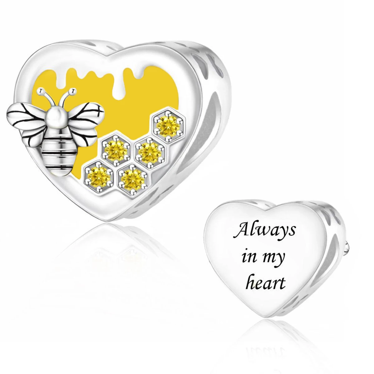 Pan Charms Guardian Angel Peace Dove Family Love Heart Beads Fit Original Bracelet Jewelry DIY Birthday Christmas Gift for Her view 2