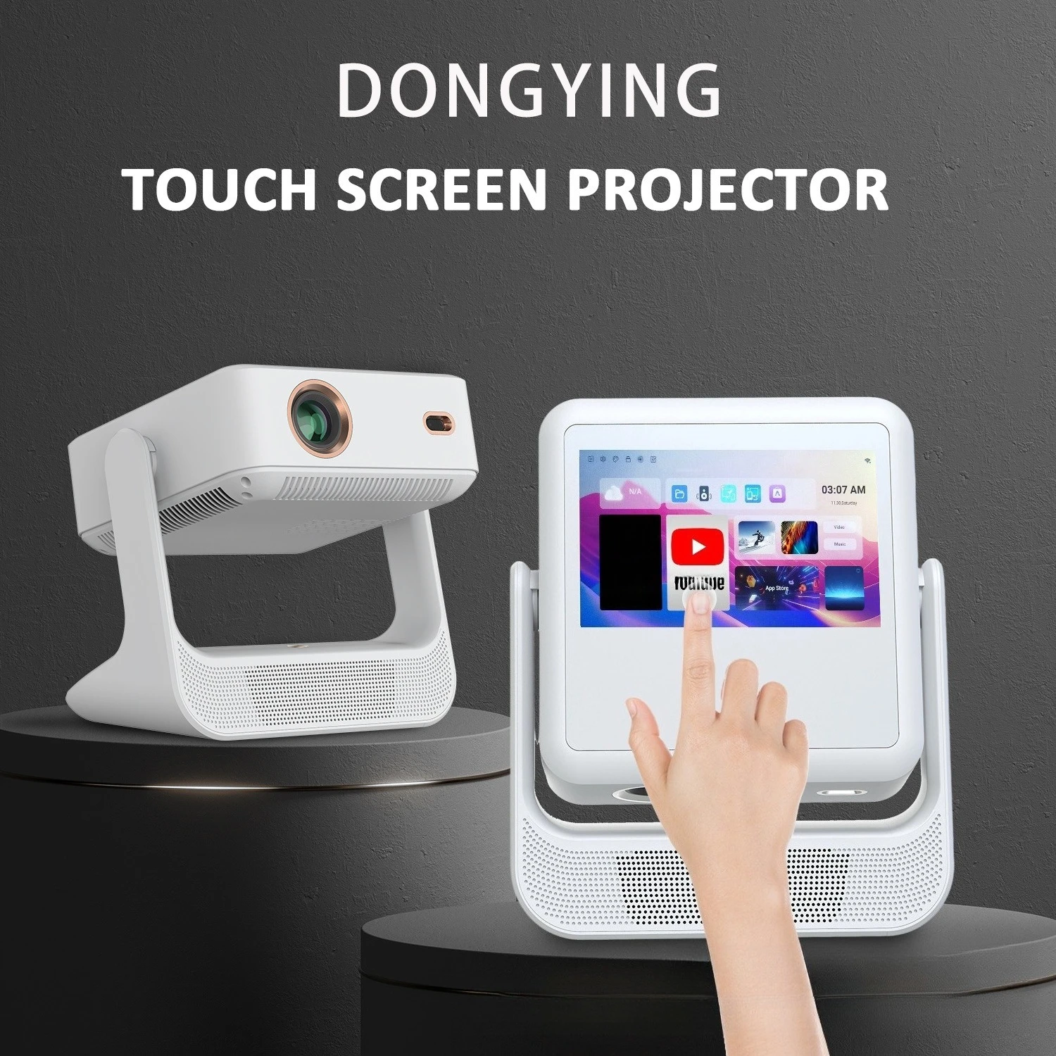 

A2Pro projector wholesale source factory high definition touch dual screen home projector intelligent large screen