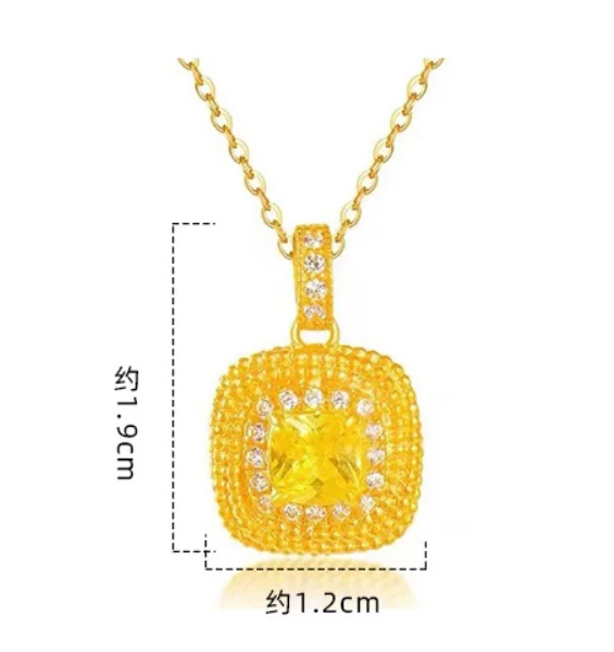 حقيقي 925 فضة رائعة مربع لامعة زركونيا قلادة واضح تشيكوسلوفاكيا سلسلة قلادة للنساء الزفاف غرامة مجوهرات RHN1143