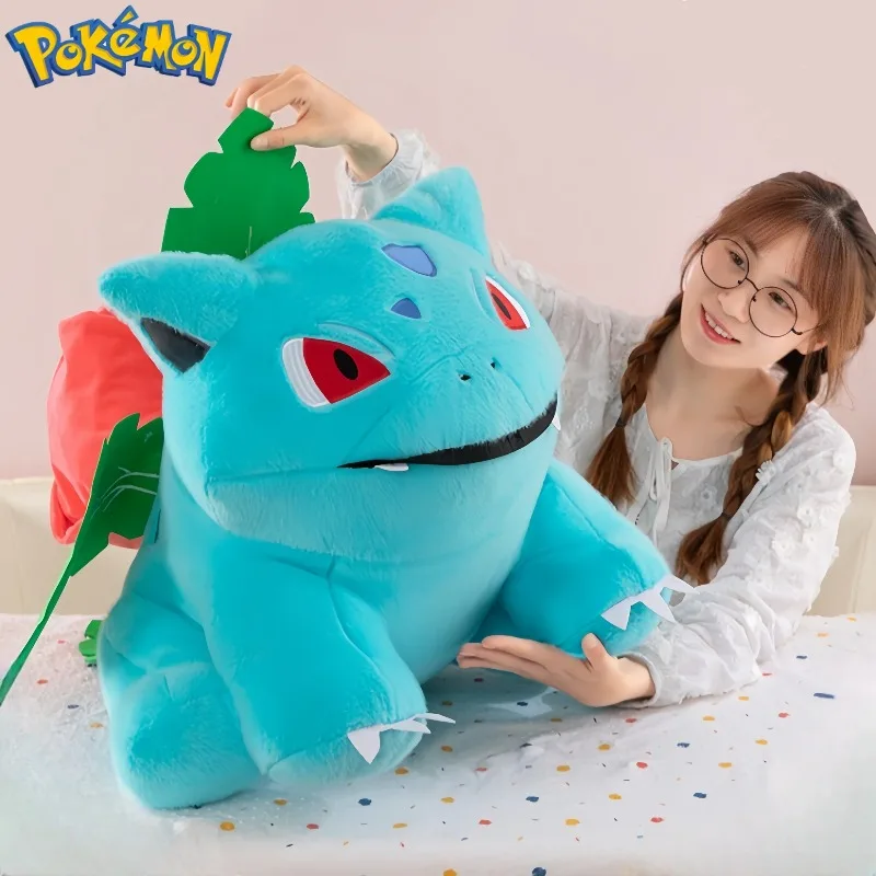 

45 см Pokemon Bulbasaur плюшевые игрушки мультфильм аниме Peluche Kawaii удобная мягкая кукла детская подушка украшение комнаты игрушка в подарок