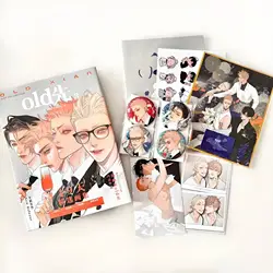  Old Xian '19 Days' Art Collection Book Vol.3 - Mo Guanshan, He Tian Artwork Color Paper Badges & Stickers Set