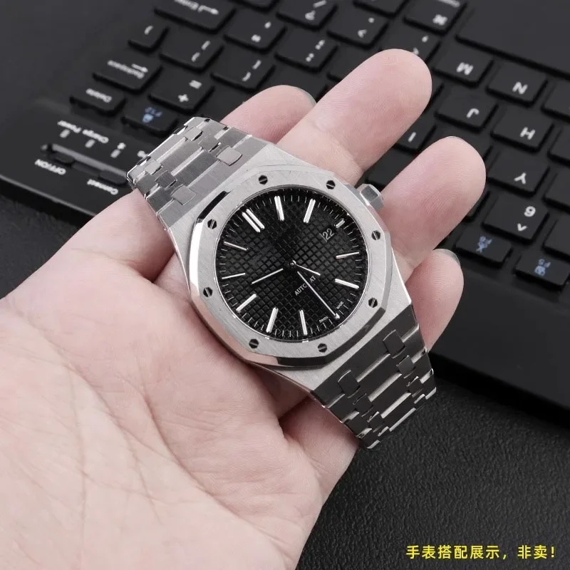 904 Solid Stainless Steel Watchband For AP 15400 15703 AP ROYAL OAK Audemars Piguet Royal Oak Watch Strap 21mm 26mm Men Bracelet