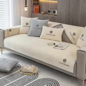 Chenille sofa cover for living room, universal combination, accessible luxurious style, sofa towel, four stations 10 main sales luxury embroidered pillows - №2