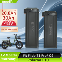 L395mm Electric Bicycle Lithium Battery 48V 20.8Ah 30Ah ebike Battery for fiido T1 pro fiido Q2 Polarna F10
