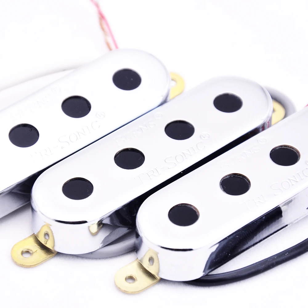 

1 Set 4 String Original Genuine Burns Tri-sonic Single Alnico Pickups for Electric Bass Guitar