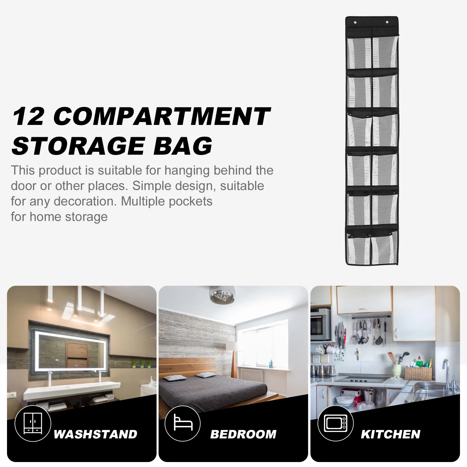 

Многослойный подвесной органайзер для украшений на дверь, пылезащитный чехол для хранения ожерелий и колец