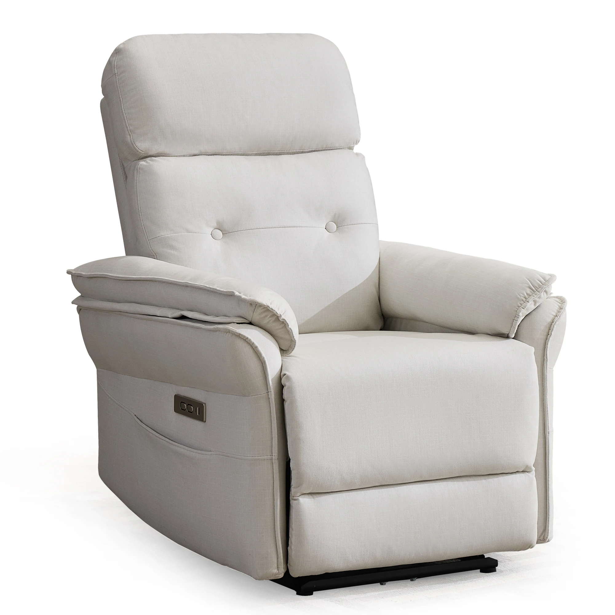 Korser Compact Electric Zero Gravity Recliner Armchair for Adults, Power Adjustable Lounge Chair with USB & Type-C Charging Ports, Home Seating Furniture for Living Room
