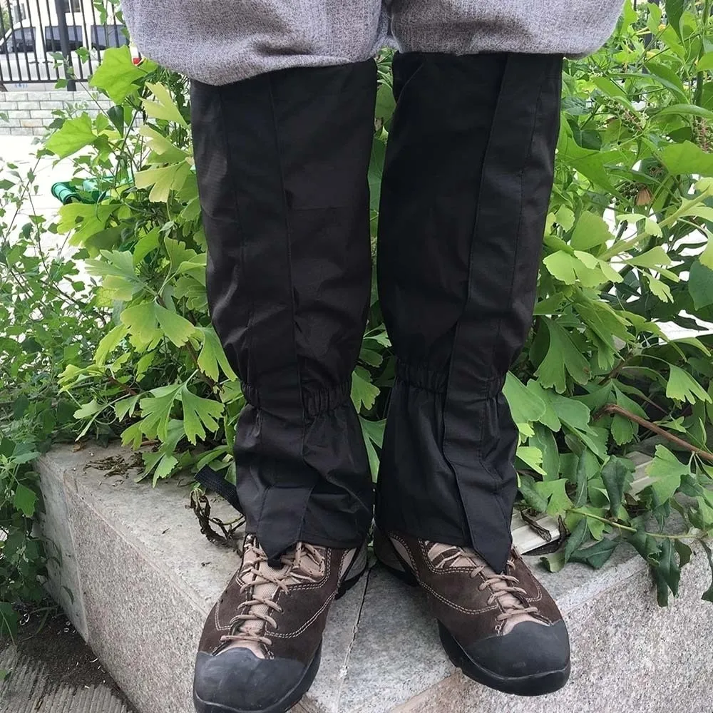 Wodoodporne getry trekkingowe, ocieplacze na nogi, regulowane ochraniacze na nogi do jazdy na nartach, nylonowe poliestrowe osłony na łydki do wspinaczki górskiej, damskie