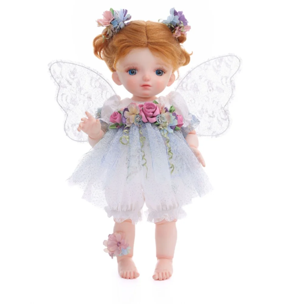 Cloveray Original 20 inch Full Body Vinyl Realistic BJD Doll Super Cute Flower Fairy Vinyl Doll High-quality Handmade Artwork