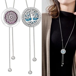 New Long Tassel Aromatherapy Necklace Perfume Essential Oil Diffuser Pendant Necklace Scent Aroma Jewelry Women Tassel Necklaces