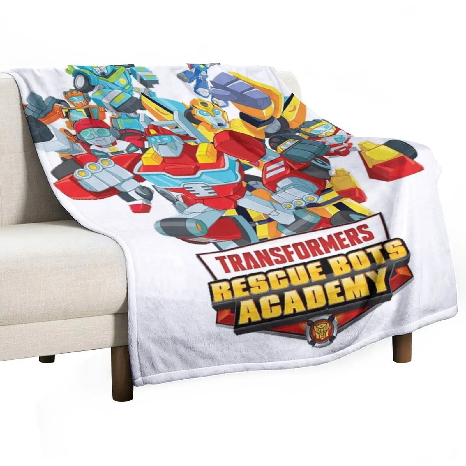 Transformers Rescue Bots Academy Throw Blanket Warm Bed Decorative Beds Blankets