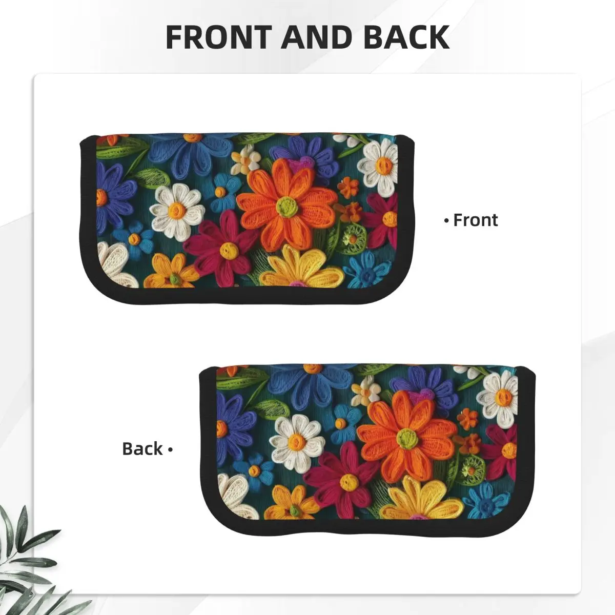 Mexican Vintage Flroal Rebozos Mexicanos Pencil Cases Pen Box Pencil Bag Large Storage Pencil Pouch Storage Stationery Supplies