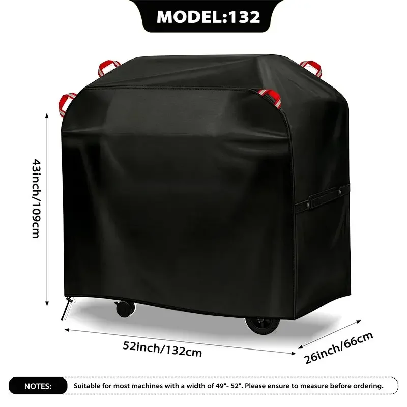 210D Silver Coated Cloth Outdoor Barbecue Hood Oven Cover,BBQ Cover Dustproof Gas Charcoal Electric Barbe Heavy Duty Grill Cover view 3